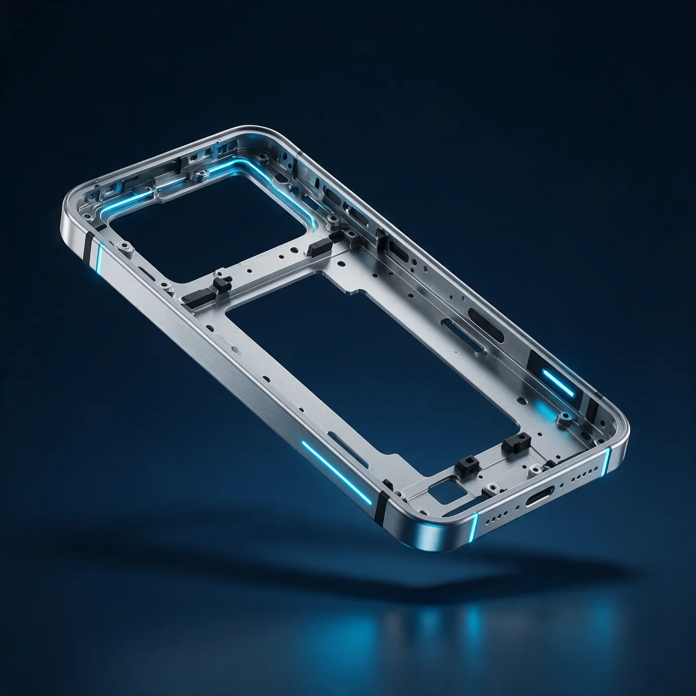Rama mijloc din aluminiu pentru telefon